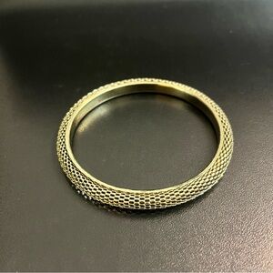 Elegant Gold Mesh Bangle Bracelet